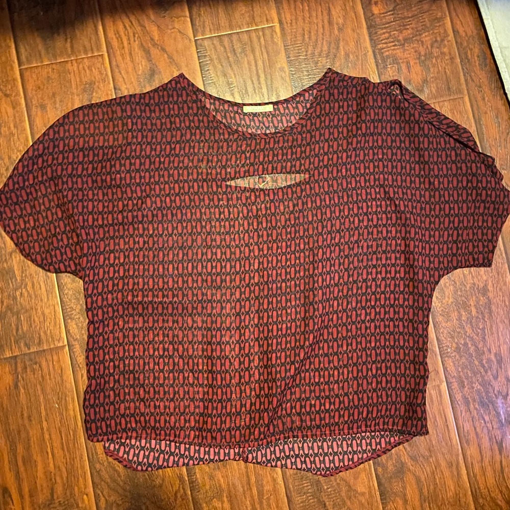 Plus size see through shirt